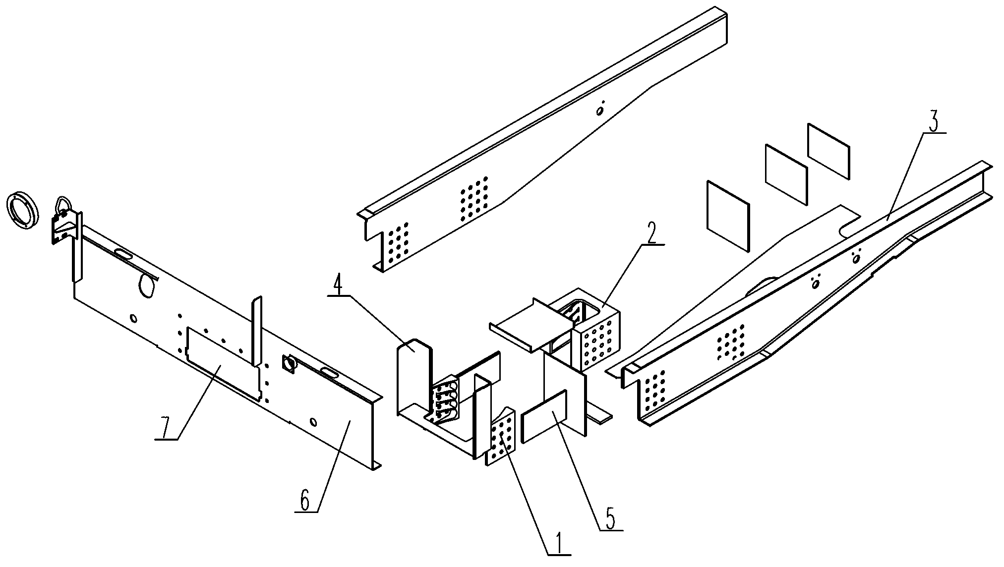 Mounting structure of car-coupler shock absorber