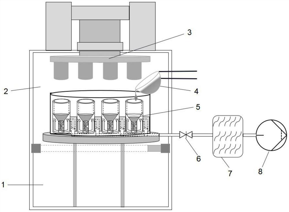 Method for preparing quartz glass product with complex shape by fusion casting method