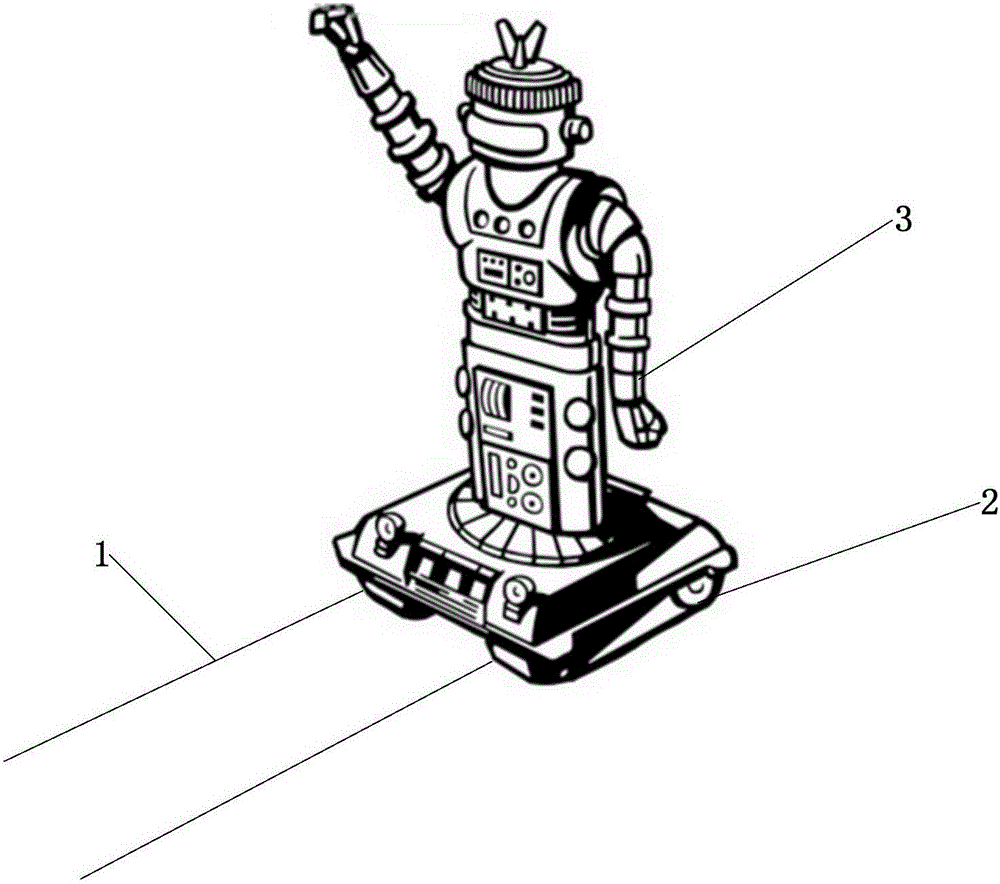 Automatic charging system for fully-automatic patrol cleaning robot