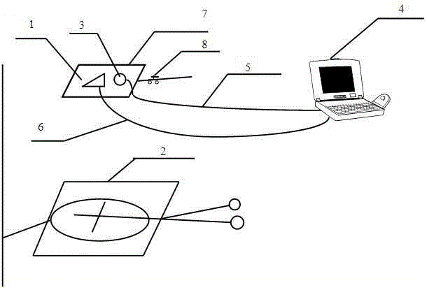 Leaf area measuring method based on lasers and images