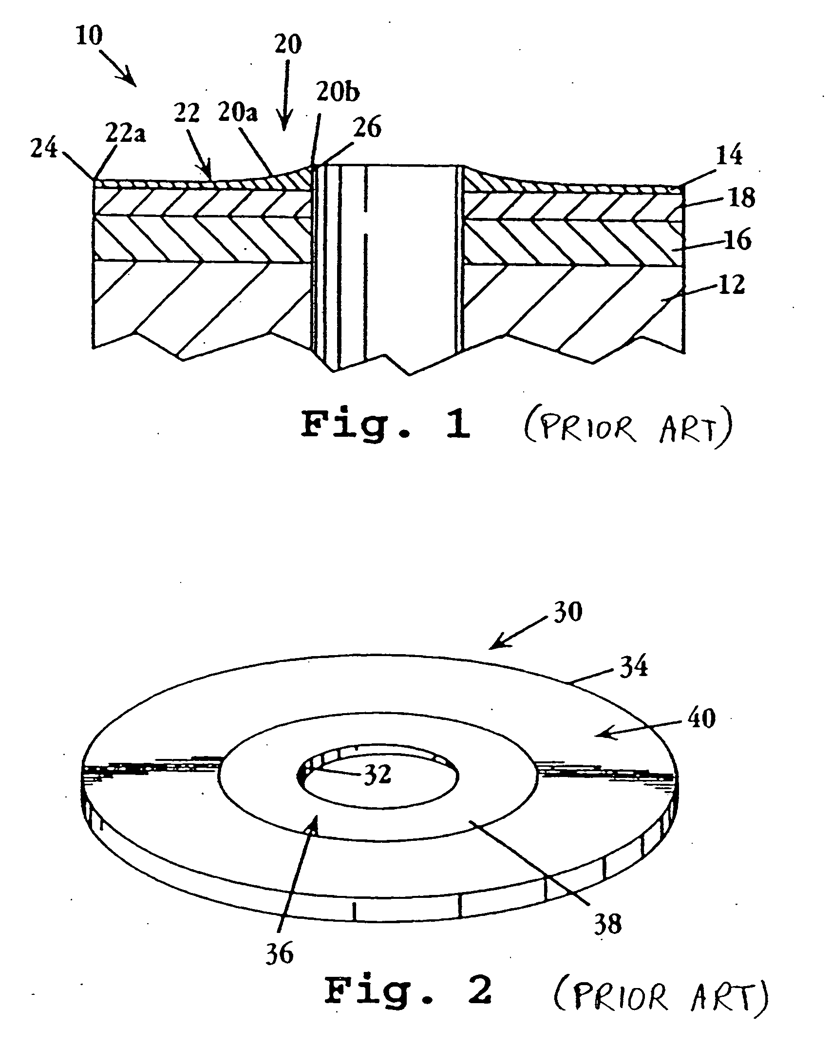 Thickness gradient protective overcoat layers by filtered cathodic arc deposition