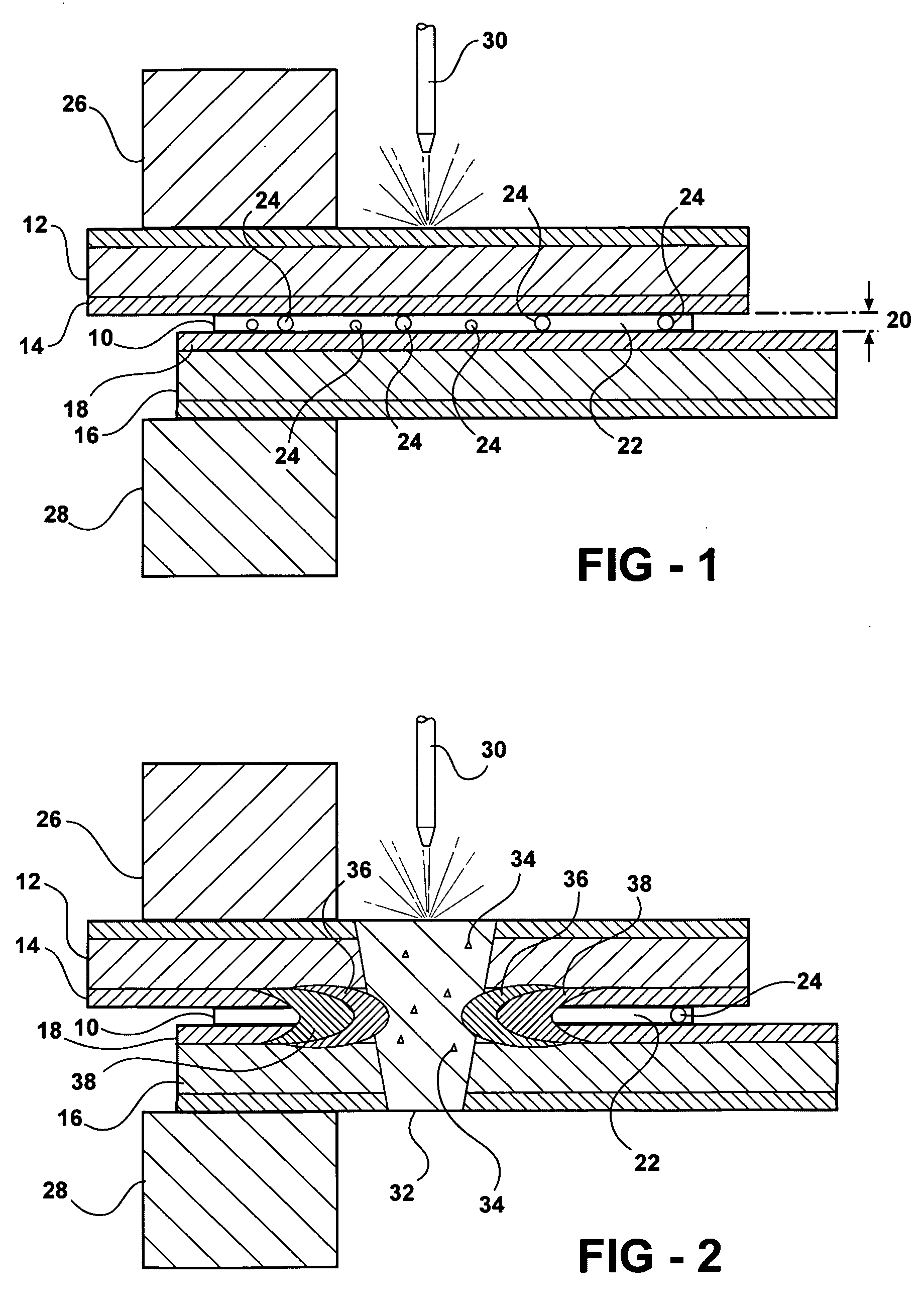 Interface suspension for alloy based laser welding