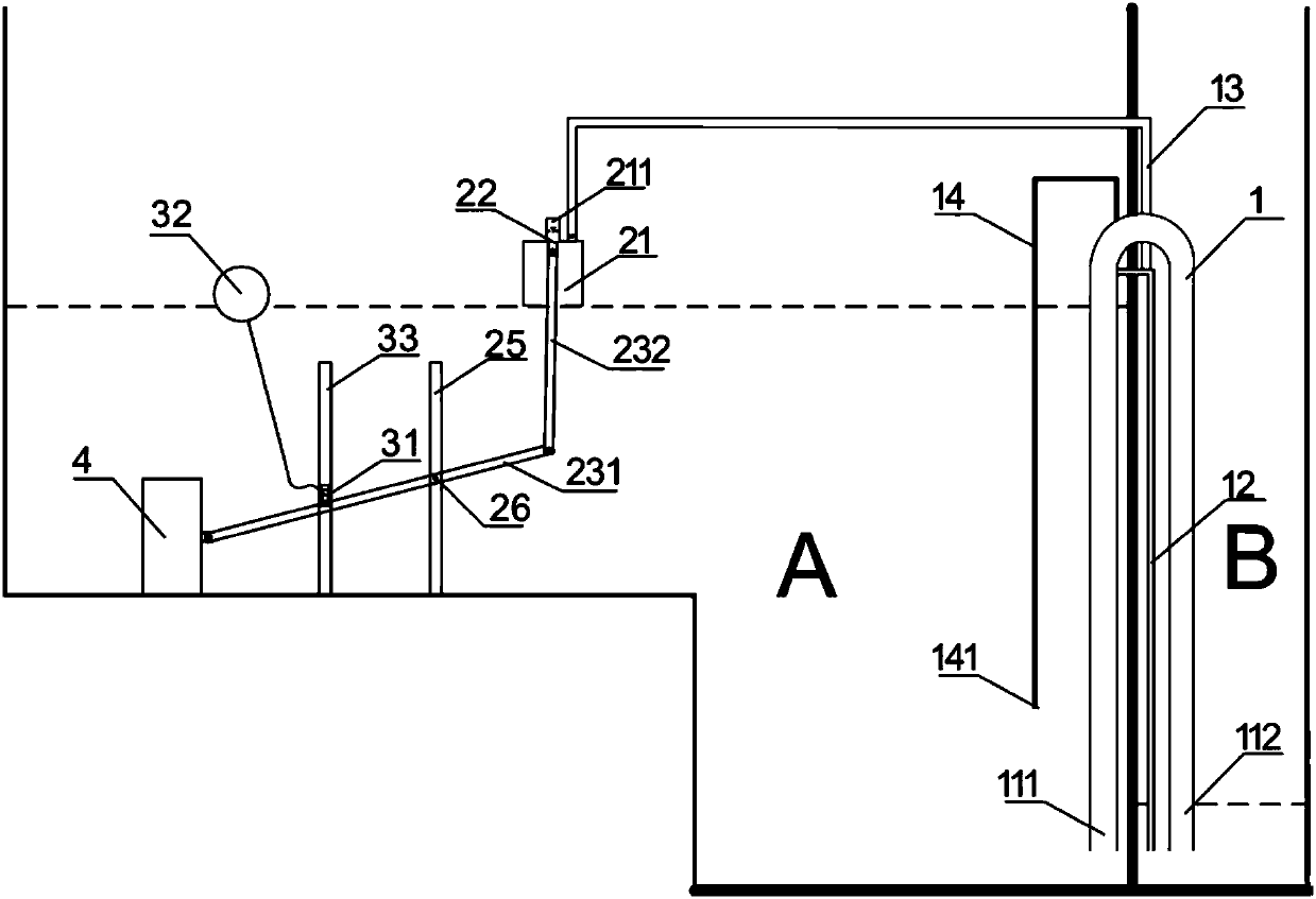 Unpowered automatic vacuum siphon auxiliary device