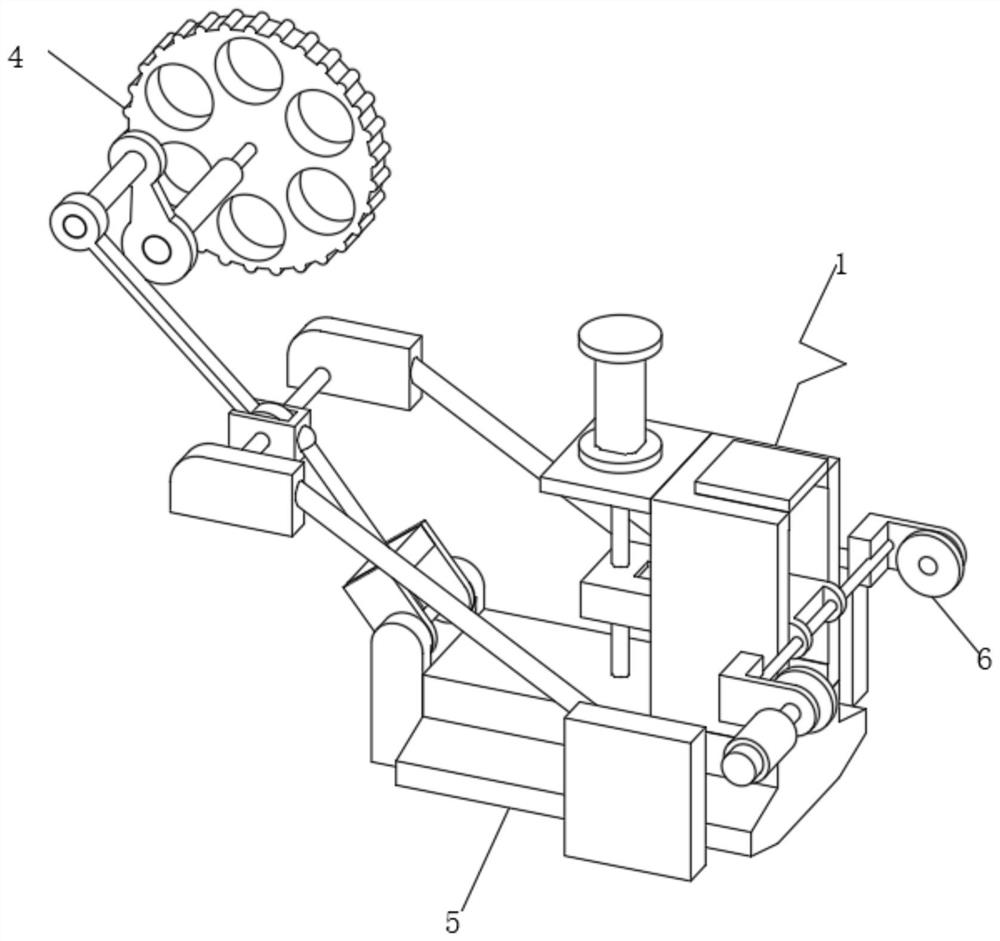 Fastening and limiting structure for machining tool