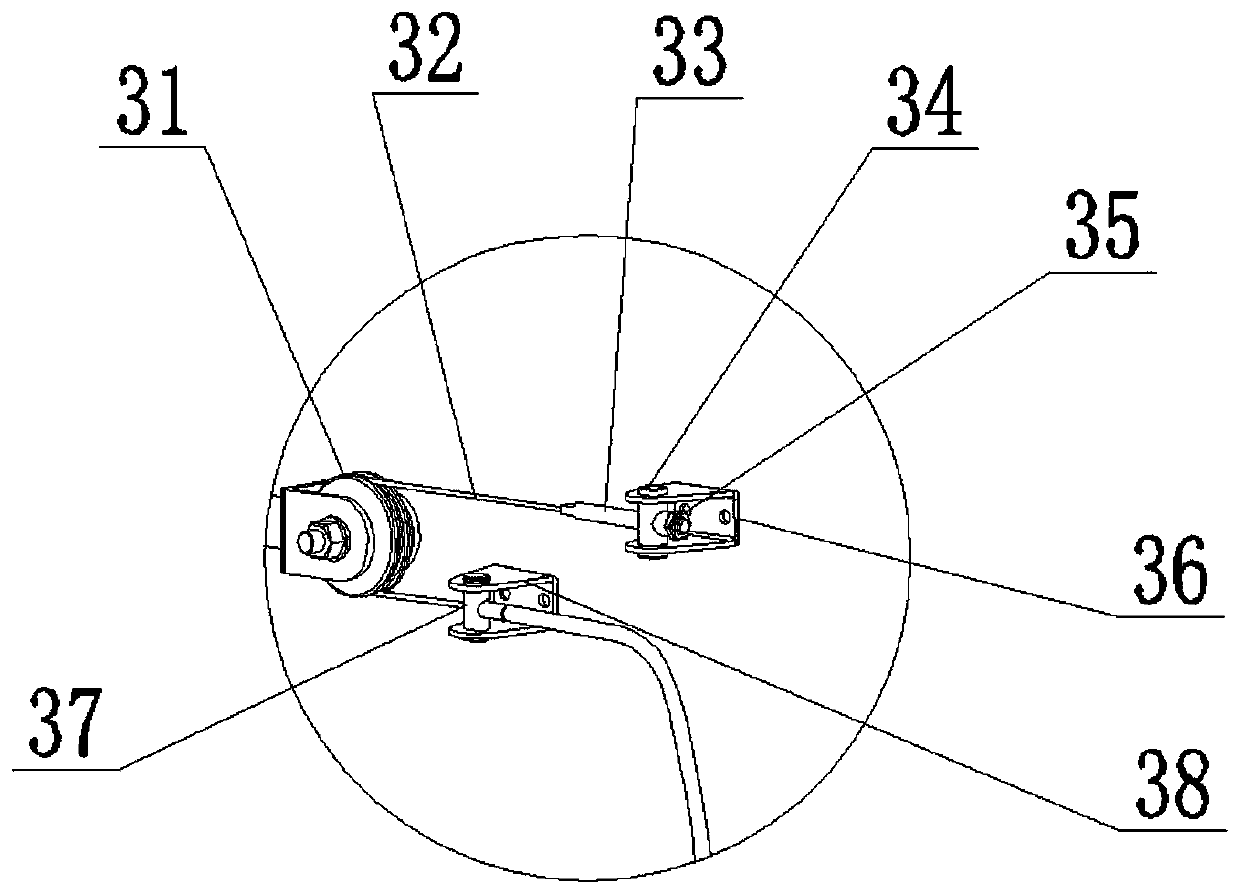 Coal gangue separation parallel flexible three-degree-of-freedom robot