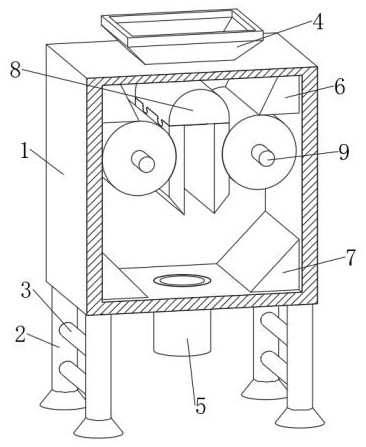 Intelligent powder grinding device for food industrial processing and using method