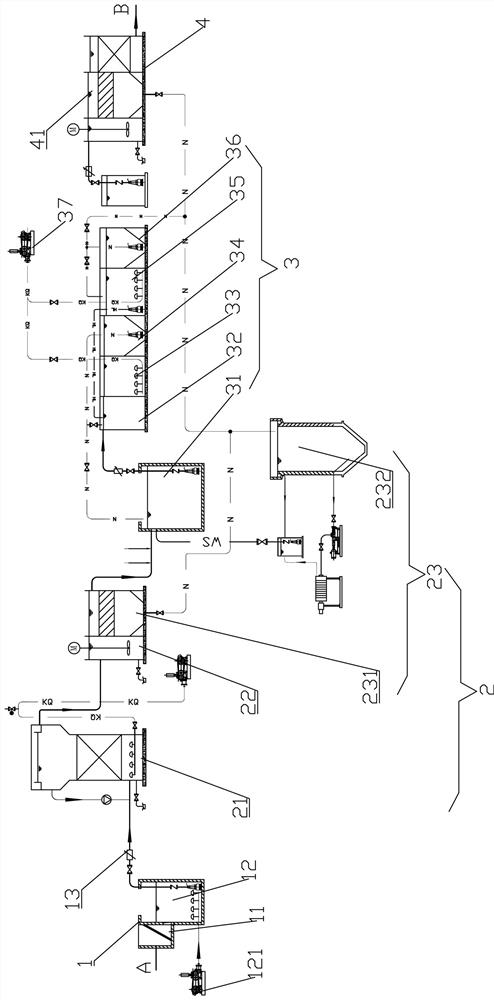 Ion exchange resin production wastewater treatment system and method