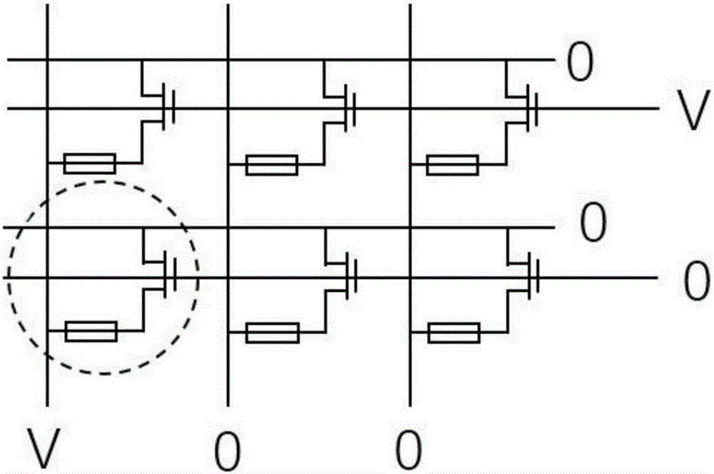 Memory array reading method based on unidirectionally-connected memory cells