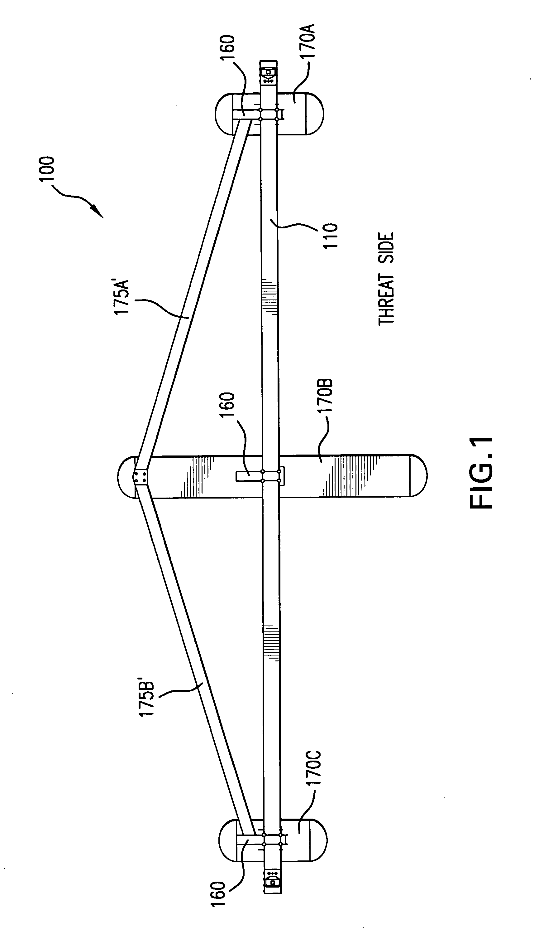 Floating protection barrier gate