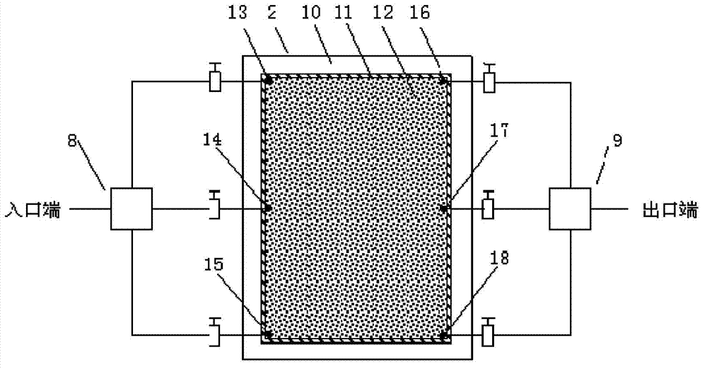 Visualized experiment method of polymer flooding oil deposit well pattern adjustment aiding chemical flooding