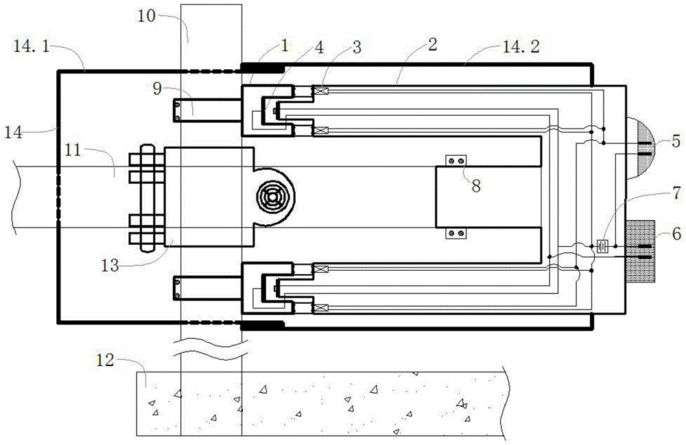 Scaffold fastener slipping alarm device and installation method thereof