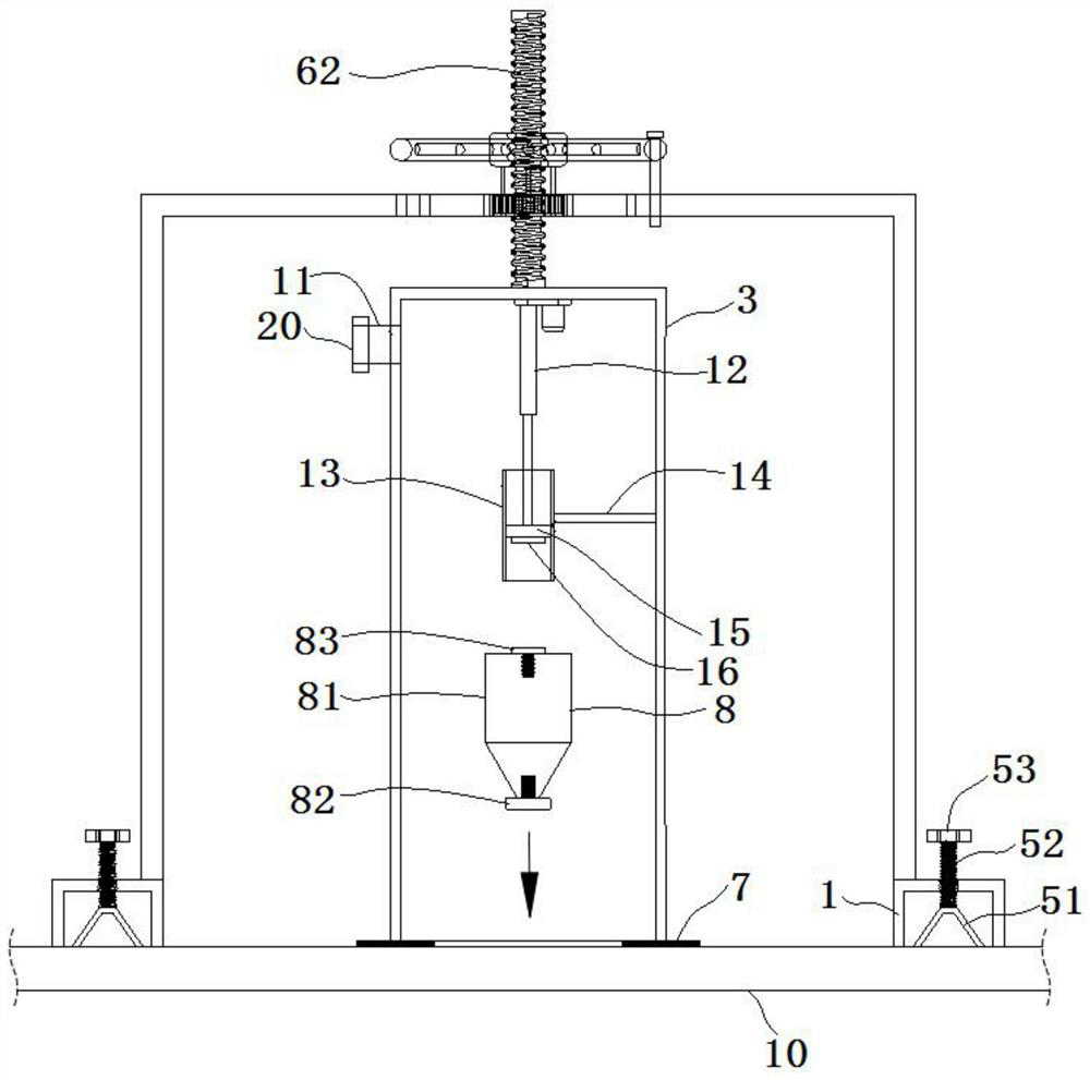 A concrete strength detection device and its detection method