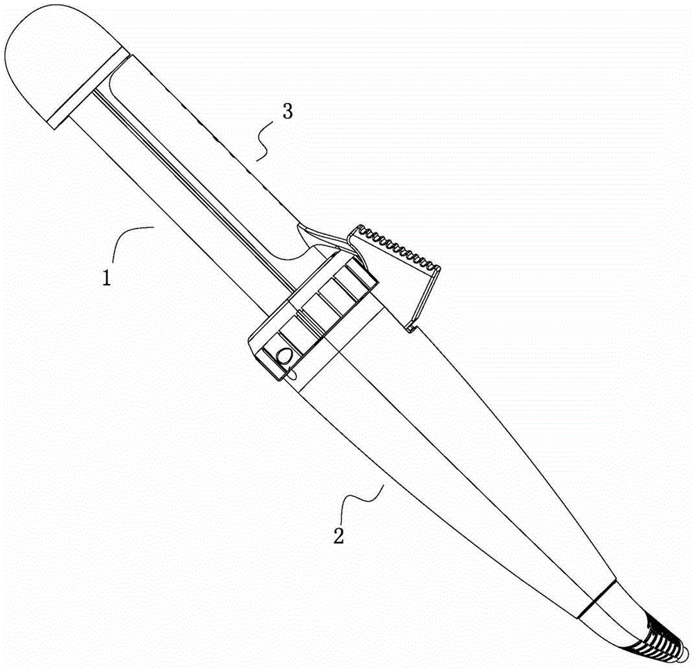 Perming device with diameter variable structure