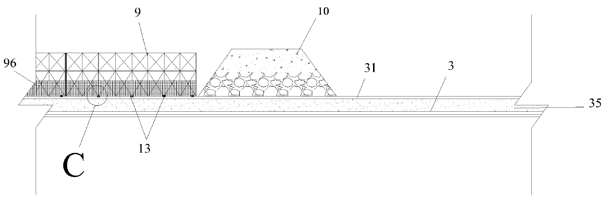 Large tidal range deepwater causeway closure gap closure steel frame cage structure and closure gap closure construction method thereof