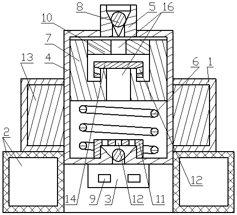 Efficient lubricating oil pumping energy-saving electromagnetic device