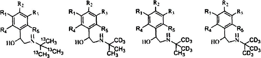 A kind of synthetic method of stable isotope labeling beta receptor agonist compound