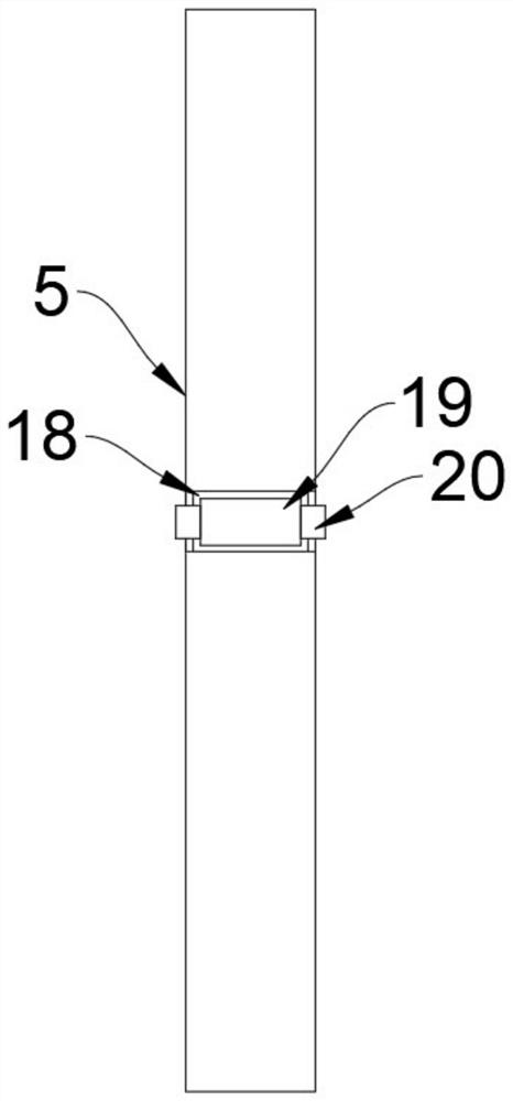 An anti-pinch mechanism of a mine pneumatic damper