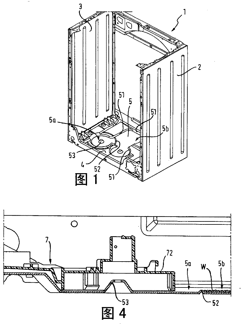 Household appliances with leak collecting devices