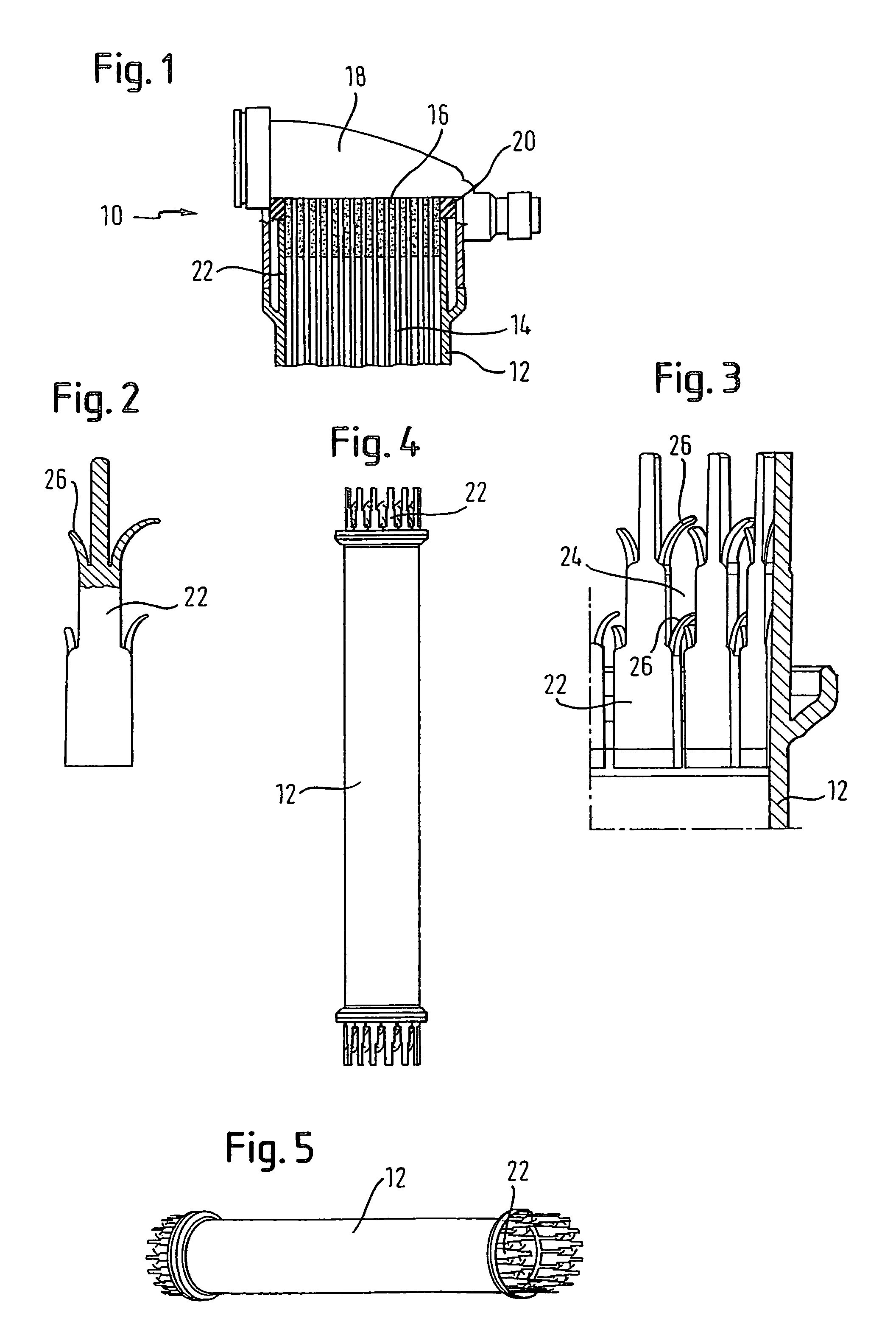 Hollow fiber membrane separation device