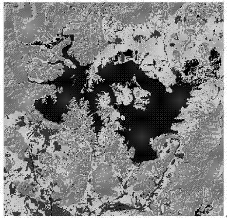 Land type information remote sensing automatic identification method supported by land use database