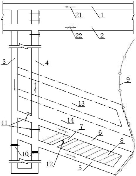 Coal mining method of full-negative-pressure continuous mining machine for leftover coal