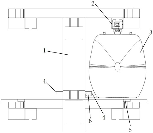 Suspension type air rail vehicle anti-swing device