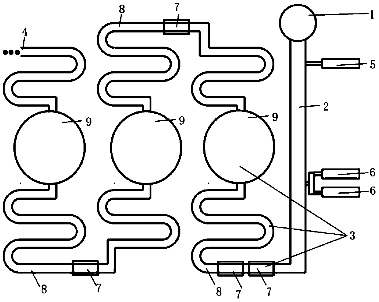 Multi-target magnetic immunochemiluminescence micro-fluidic chip detection platform and method