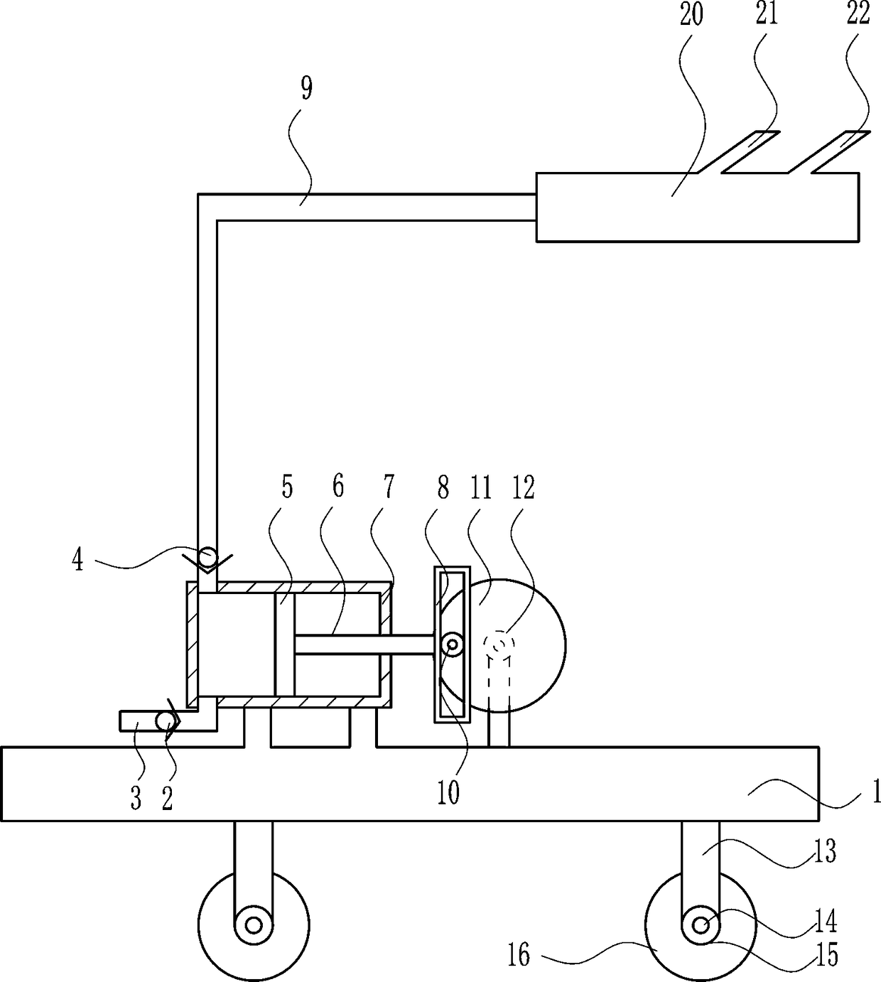 Quick watering device for garden planting