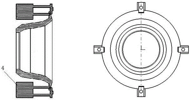 Machining method for helicopter fairing supporting piece