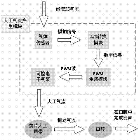 Electronic larynx air sounding auxiliary system