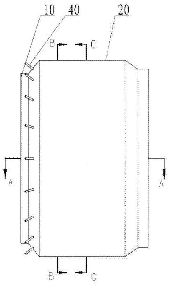 Hydrogen combustion chamber based on axial vortex opposite arrangement mixing