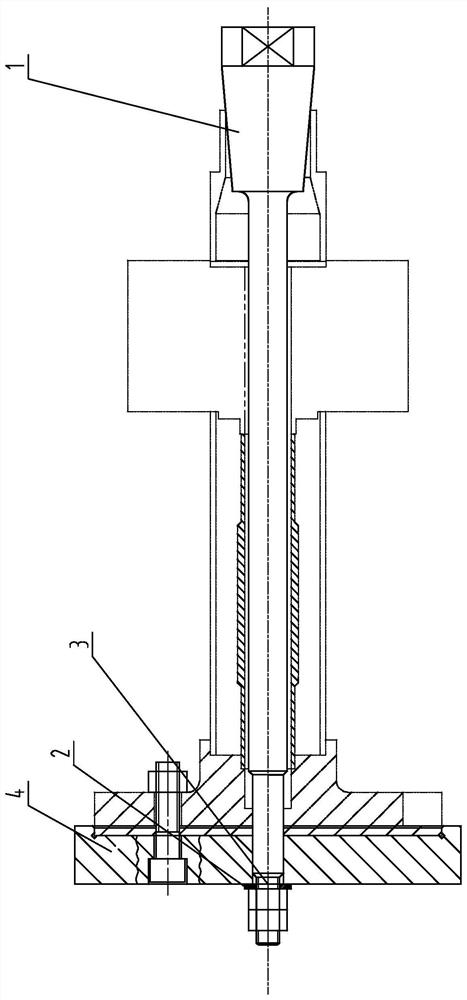 Welding method for central nozzle flange and nozzle corrugated pipe body of 300MW-level gas turbine