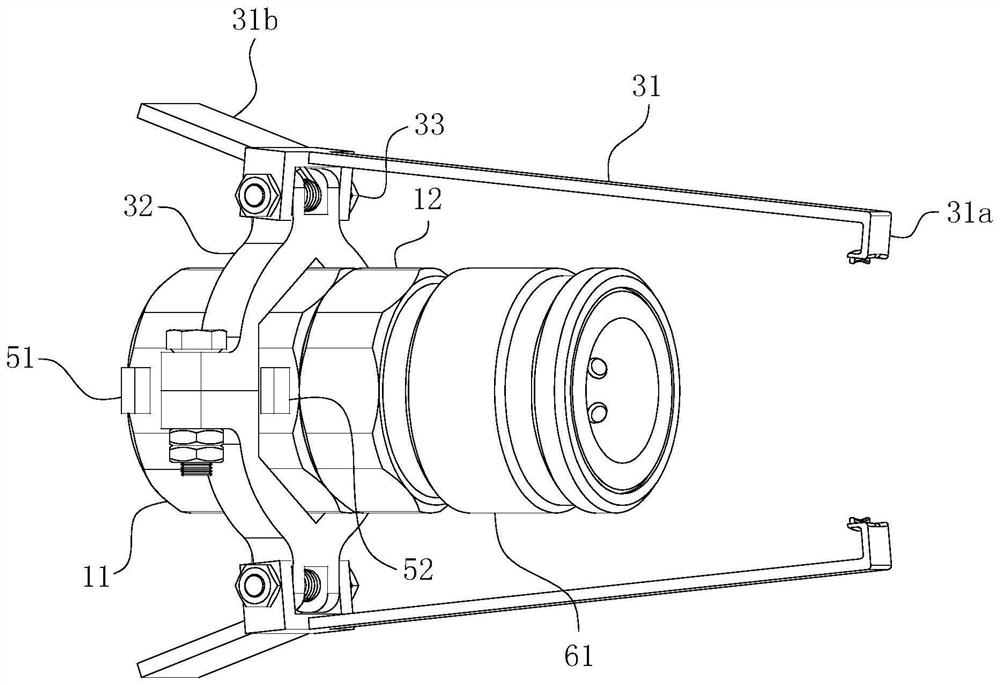 Ultra-high pressure gas pipeline push-in joint with protection device and operation method thereof