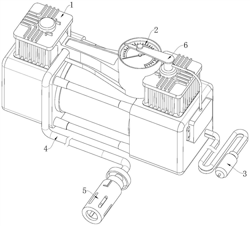 Tire inflation device for new energy automobile