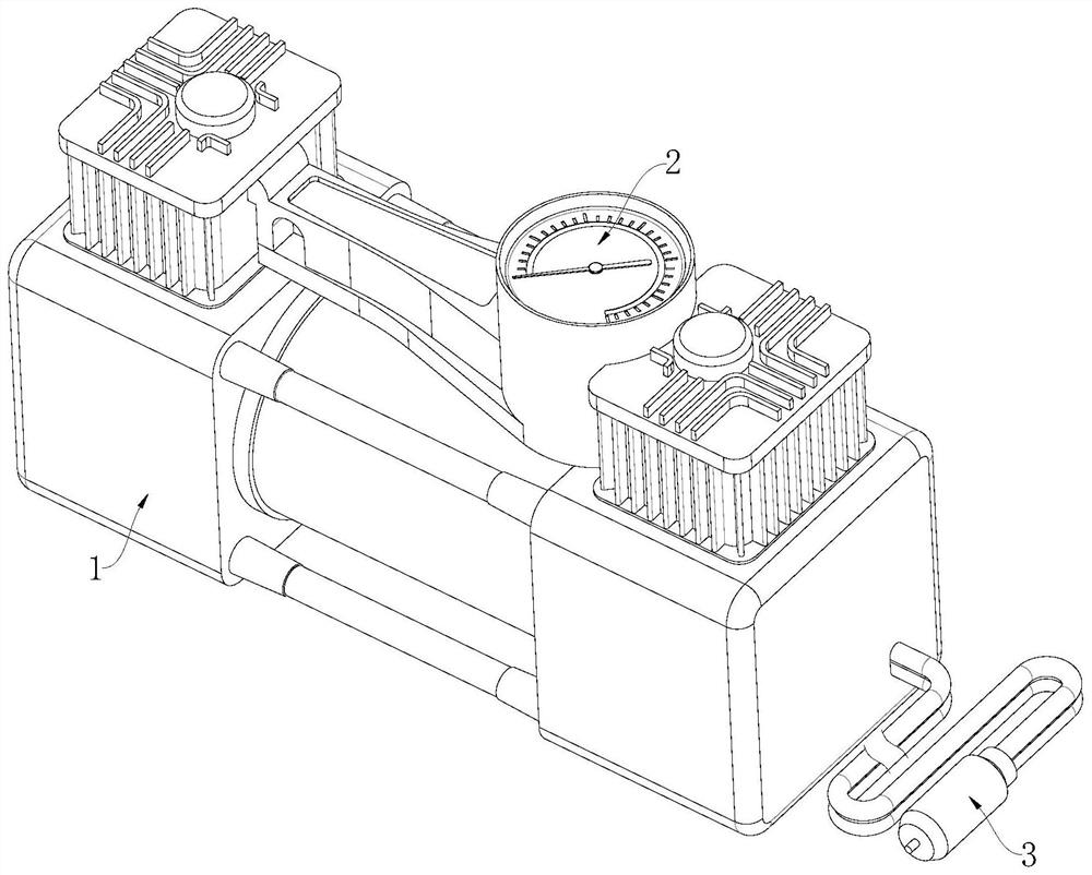 Tire inflation device for new energy automobile