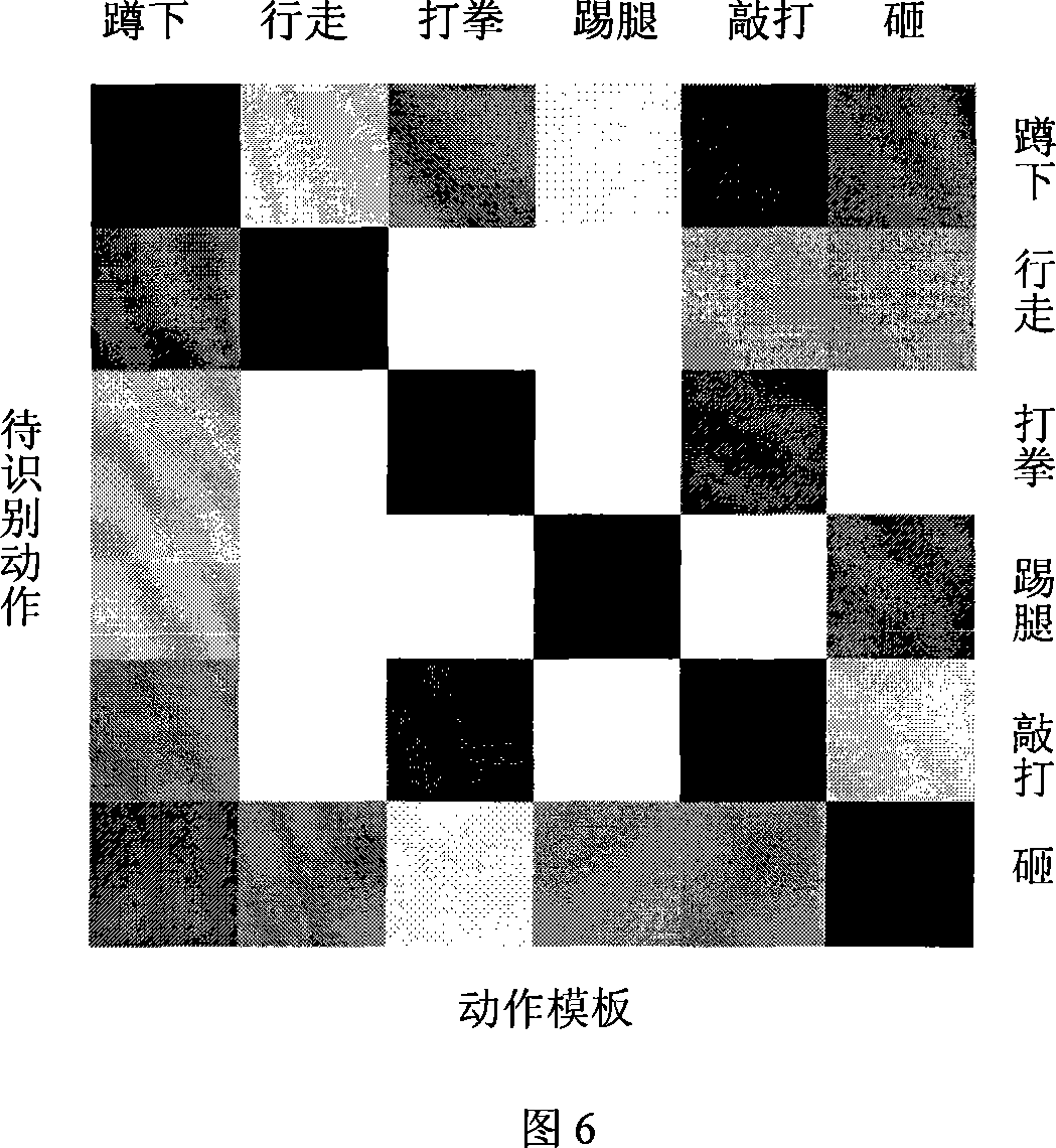 An identification method for movement by human bodies irrelevant with the viewpoint based on stencil matching