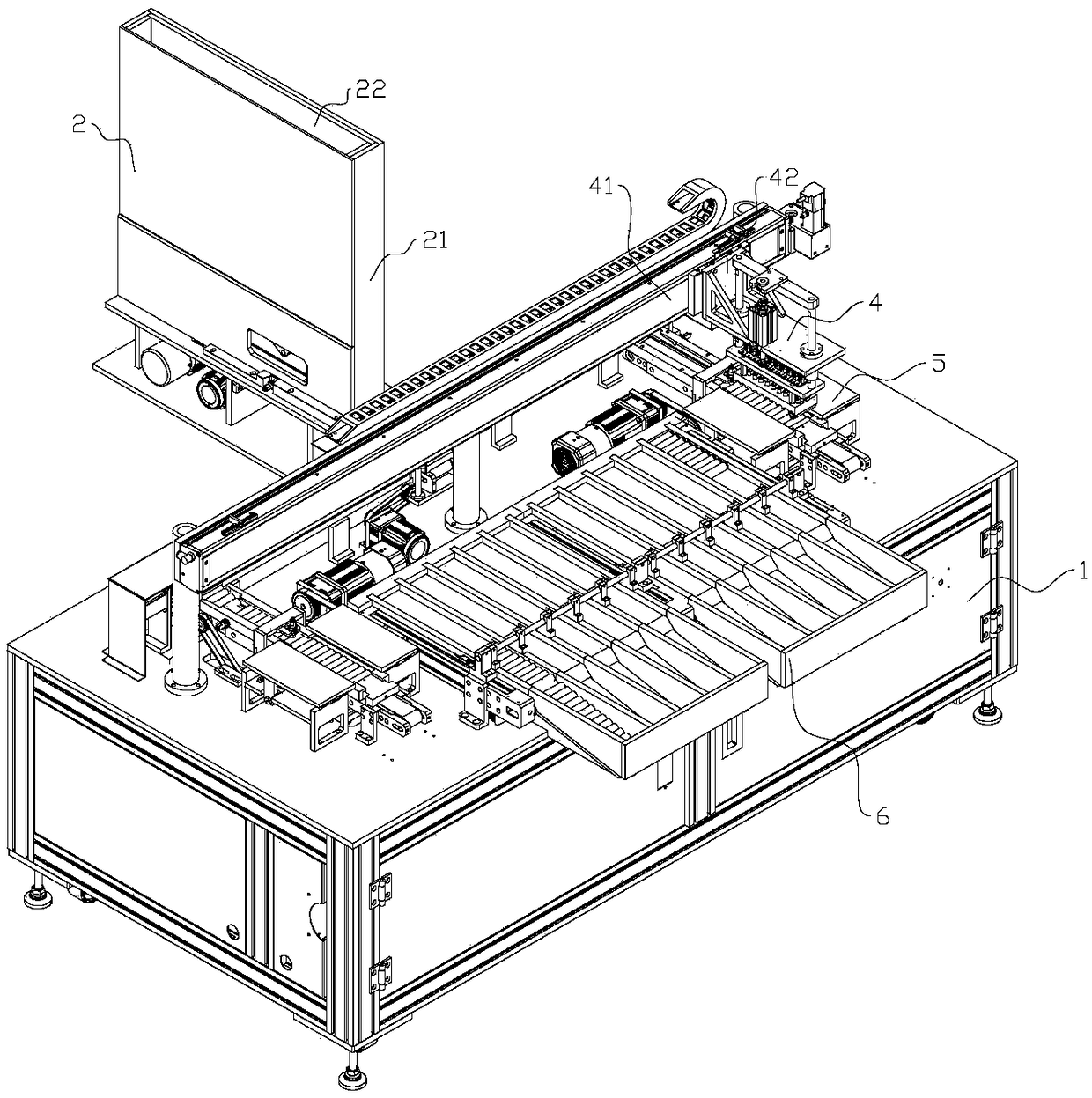 Automatic sorting device of cylindrical lithium batteries