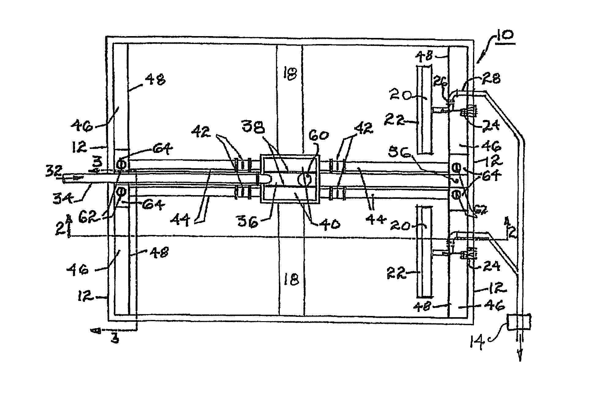 Self-cleaning influent feed system for a wastewater treatment plant