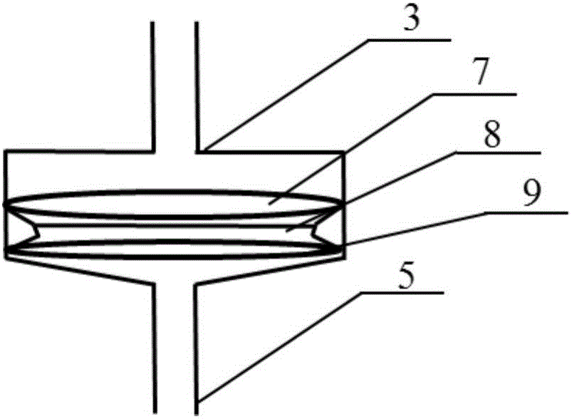 Gradient pore diameter filtering membrane and preparation method and application thereof