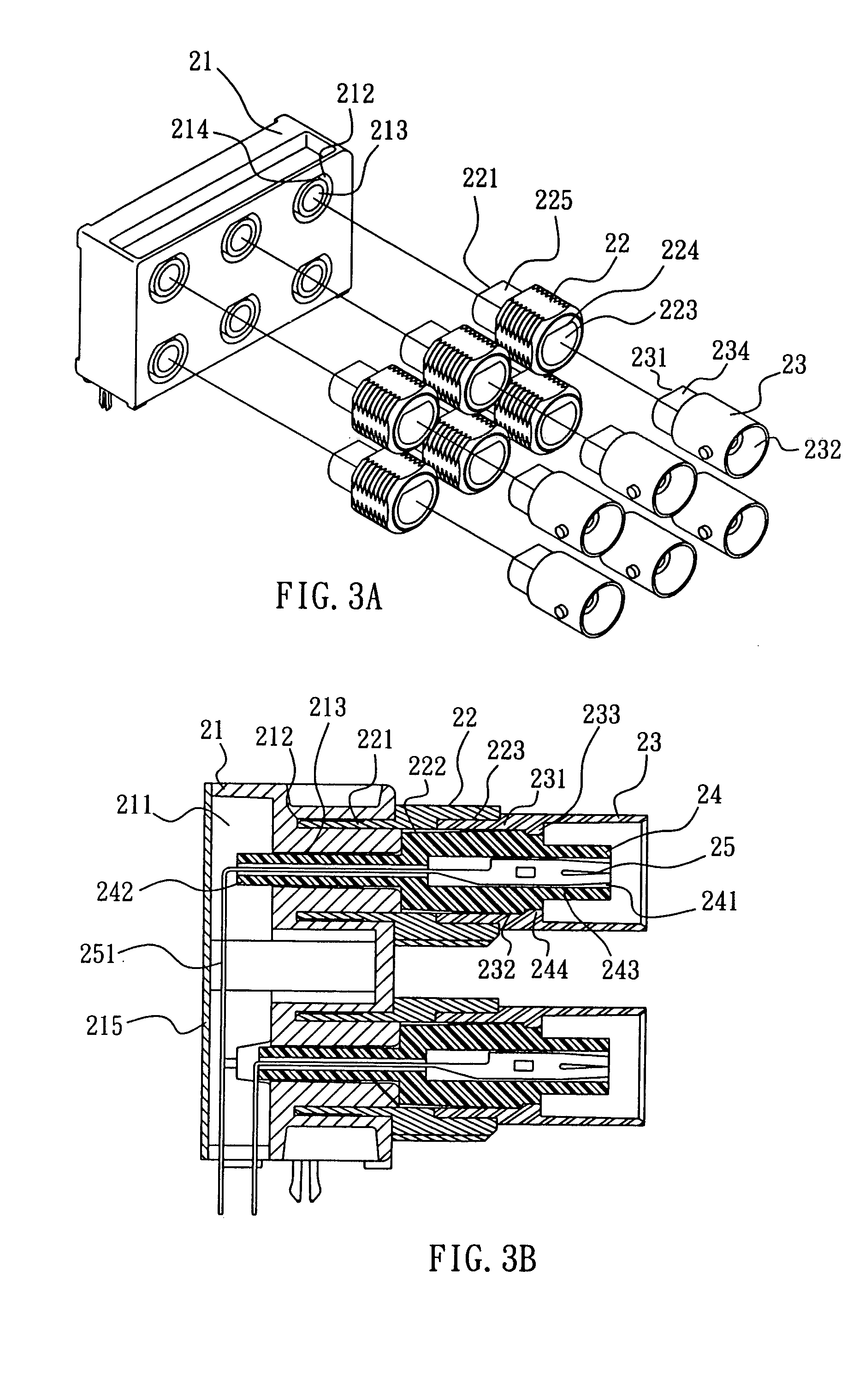 Multiple pieces dual type BNC connector with all metal shell