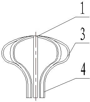 Umbrella shaped memory alloy support in femoral head