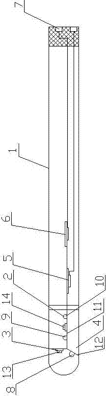 Inlaid digital imaging system of gynecological endoscope