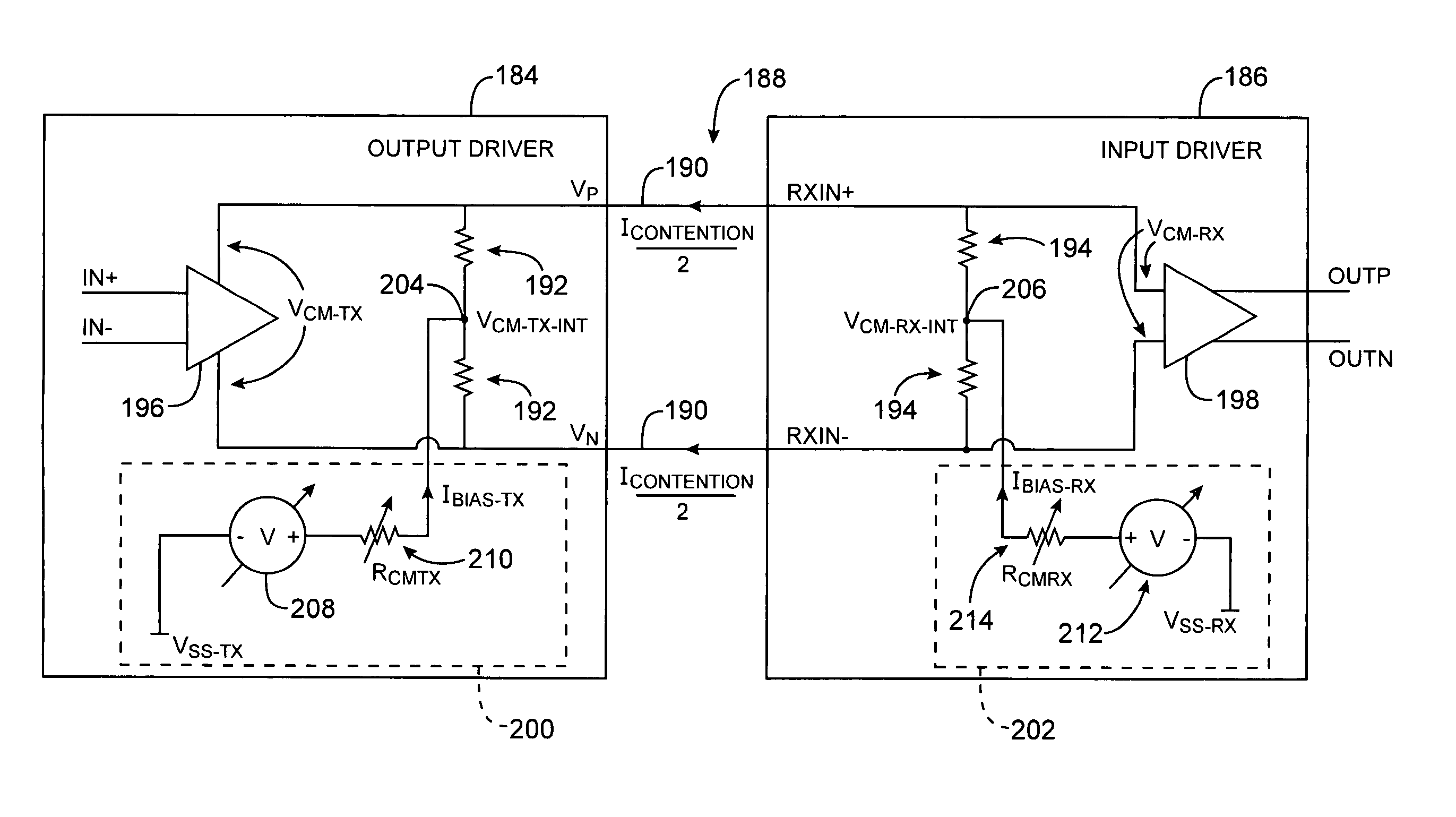 Adjustable differential input and output drivers