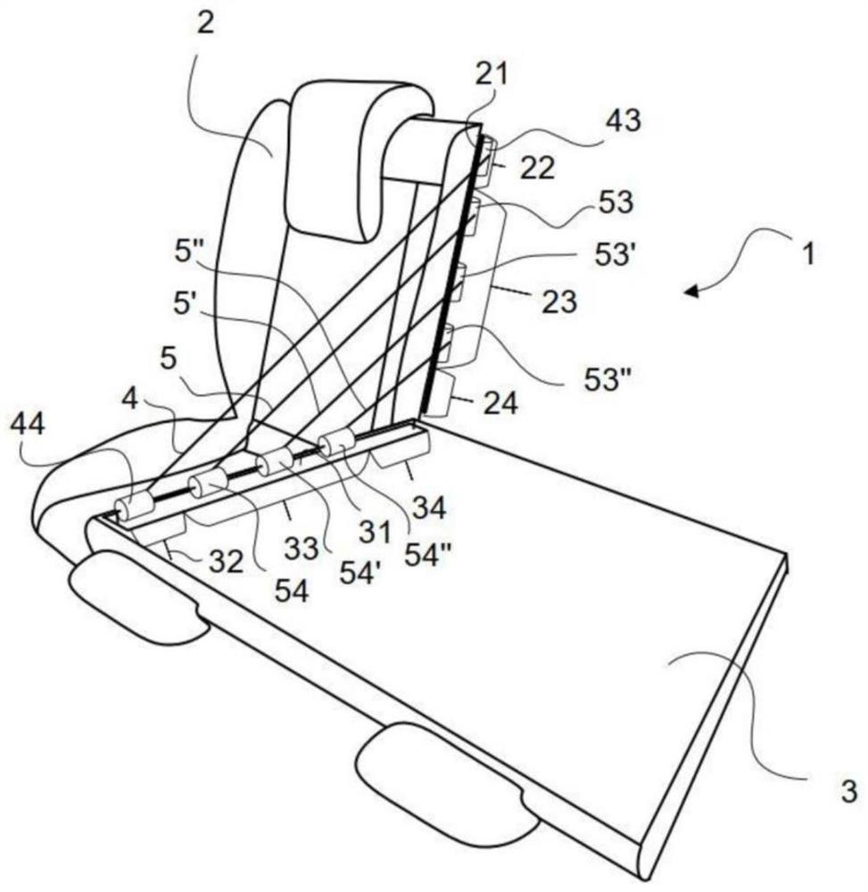 Cargo separating device for arrangement between first vehicle seat back and adjacent second vehicle seat back, and vehicle seat