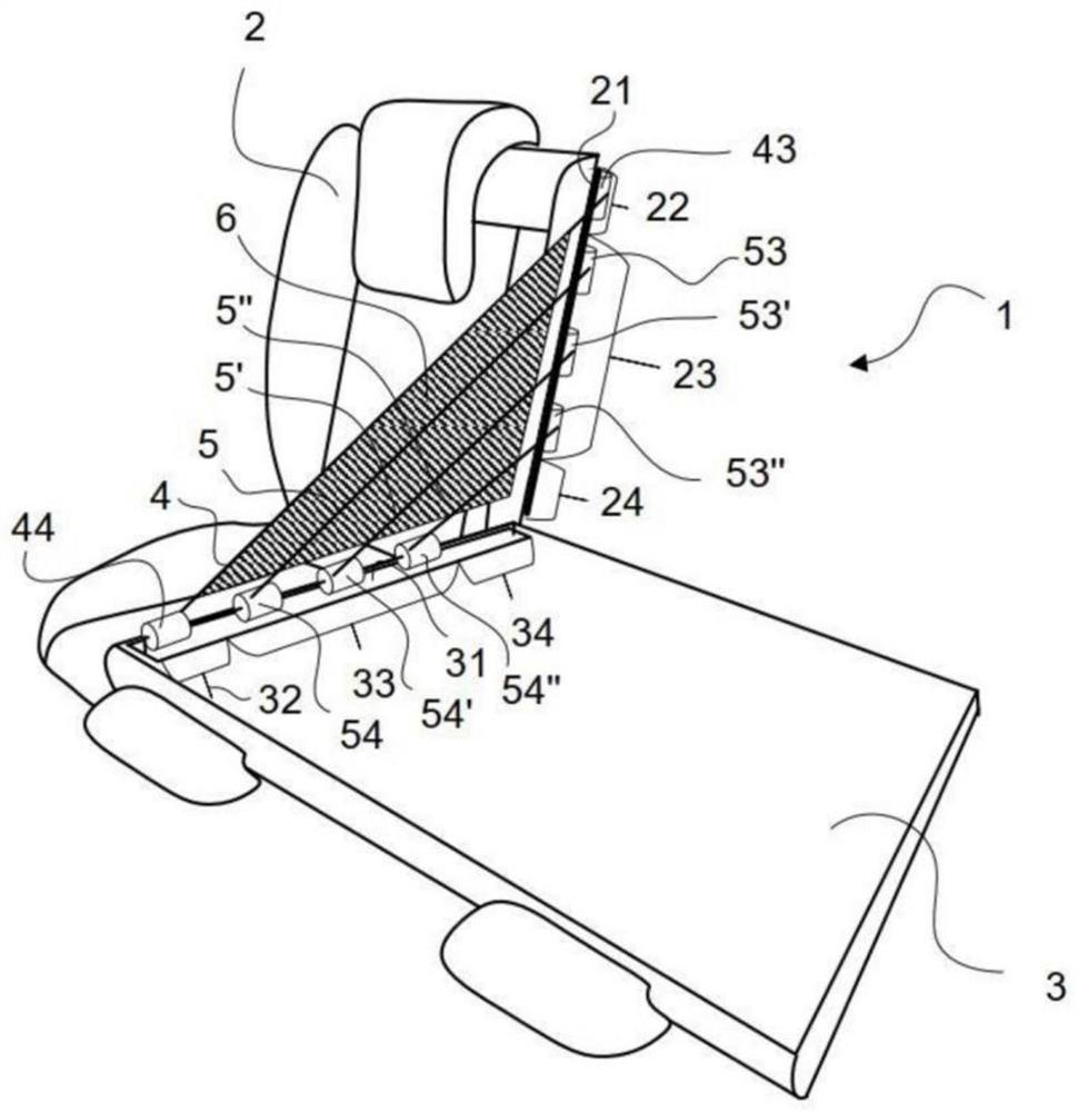 Cargo separating device for arrangement between first vehicle seat back and adjacent second vehicle seat back, and vehicle seat