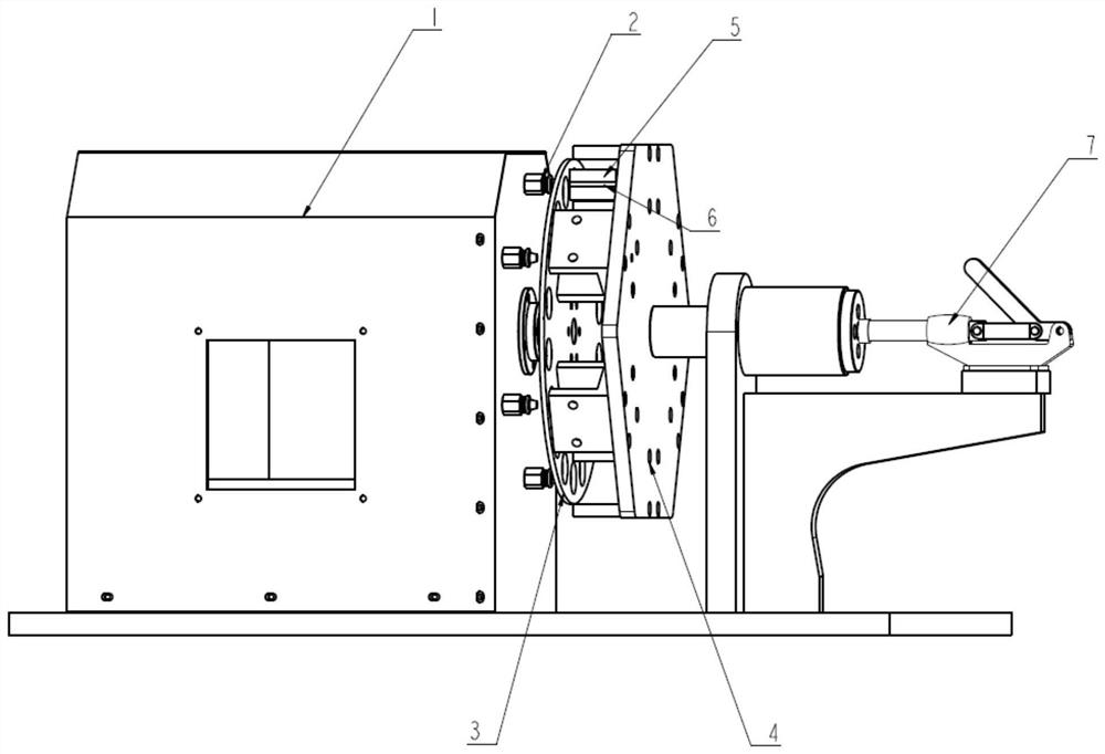 Testing device and testing method for automobile catalytic purifier liner