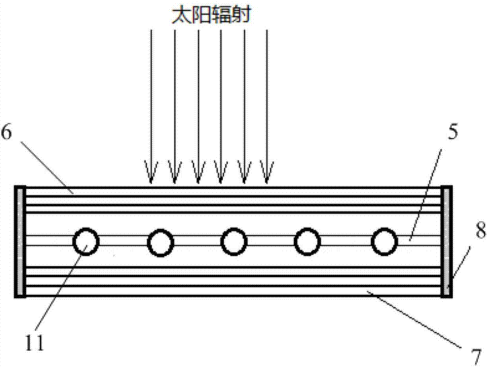 Light-concentrating type flat solar water boiler and manufacturing process of light concentrating mirror thereof