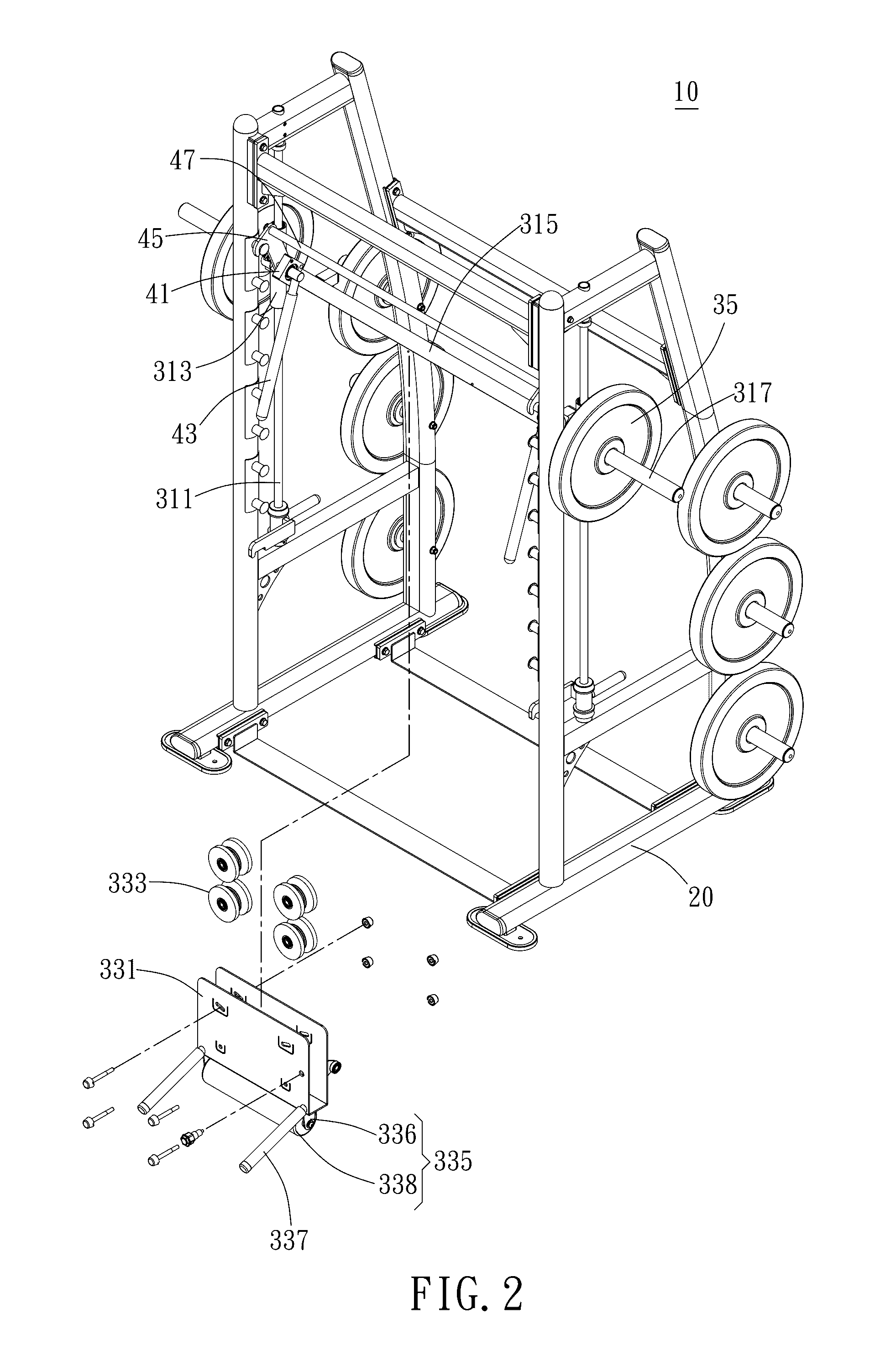 Multifunctional leg training machine