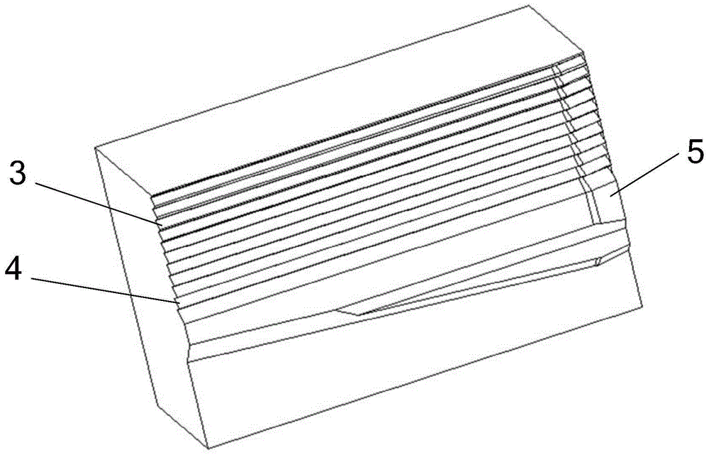 Threaded bolt with taper and its processing tooth plate