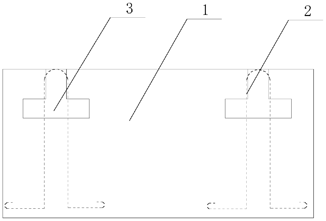 Foundation pile detecting device